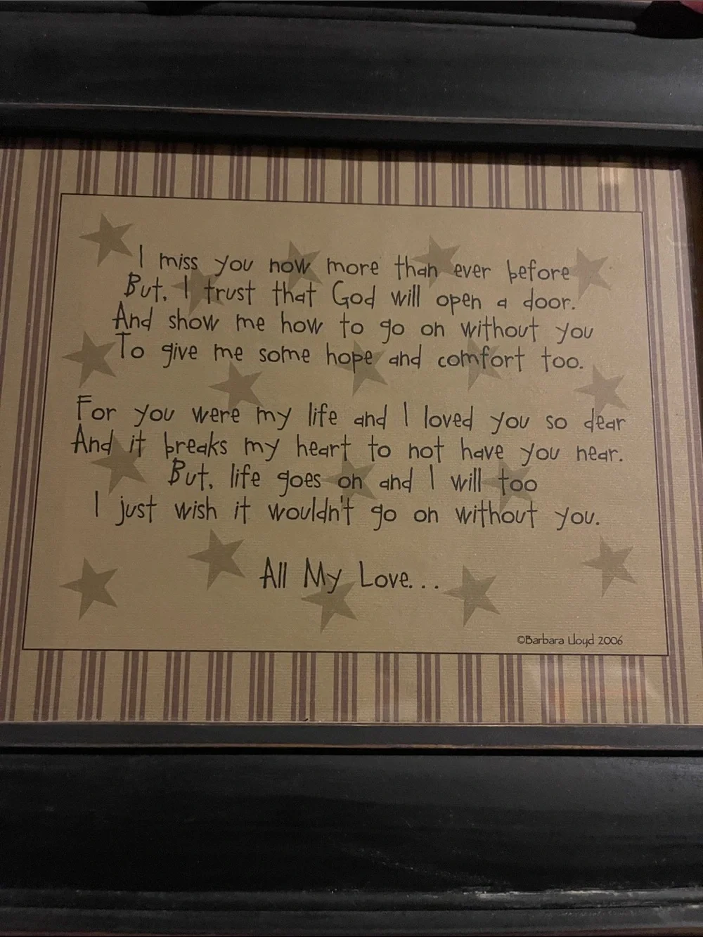 Primitve “Miss You” Wall hanging